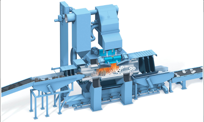 钢履带通过式抛丸机